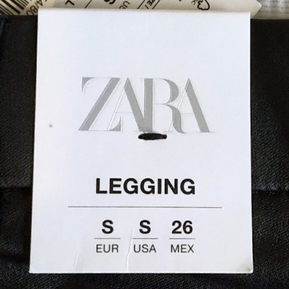 NWT Zara Coated High-Waisted Legging - Picture 13 of 13